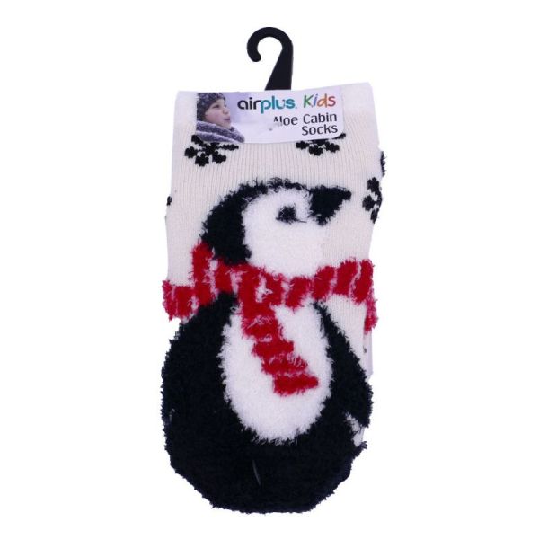 AirPlus Aloe Cabin Chaussettes Hydratantes Enfant pingouin Pointure 28-36