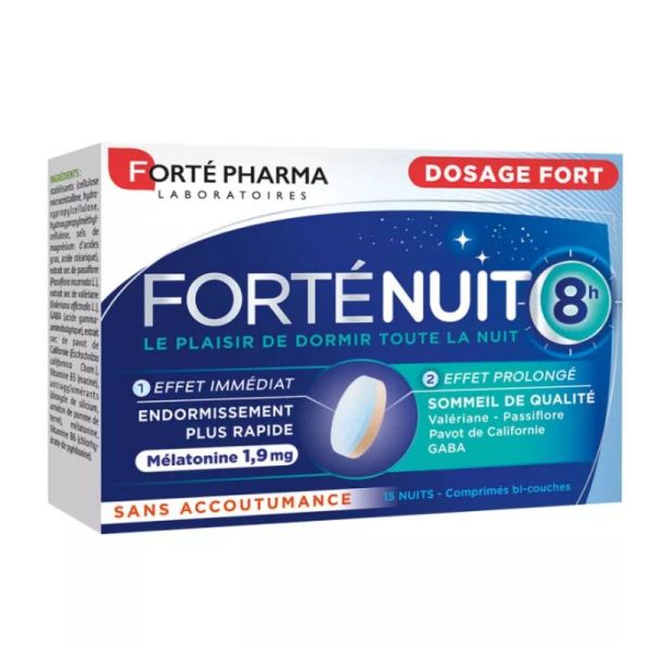 Forté Pharma Forténuit 8H 15 comprimés