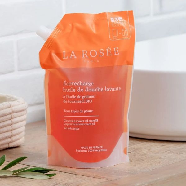 La Rosée huile douche lavante recharge 800ml