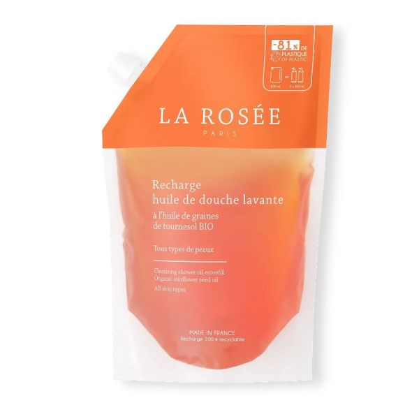 La Rosée huile douche lavante recharge 800ml