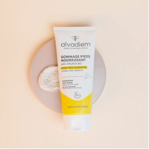 Alvadiem gommage pieds nourrissant au miel d'acacia bio 75ml
