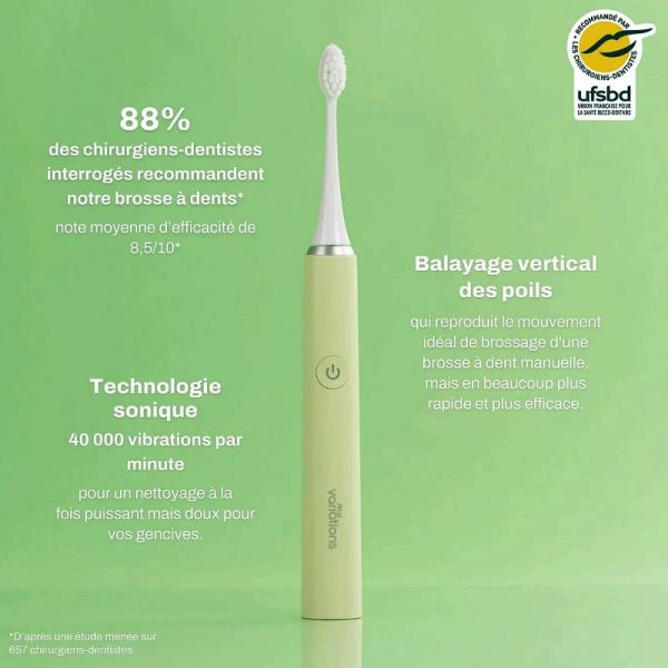 My Variations brosse à dents électrique verte
