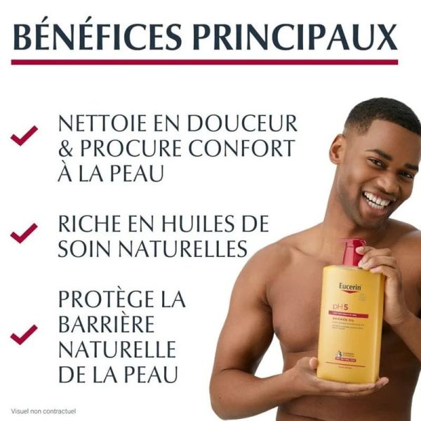 Eucerin pH5 huile douche peaux sèches 1000ml
