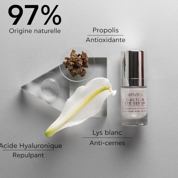 Apivita sérum yeux 5 actions soin Intensif 15ml