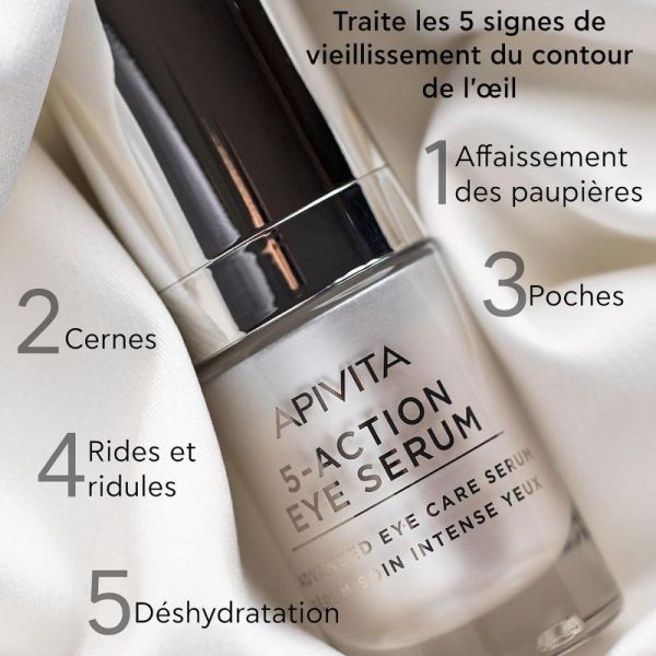 Apivita sérum yeux 5 actions soin Intensif 15ml