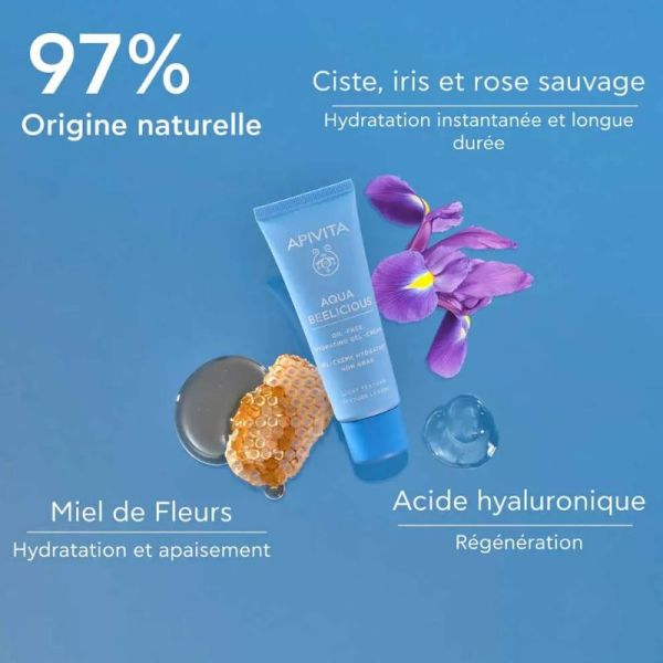 Apivita Aqua Beelicious gel crème hydratant texture légère 40ml
