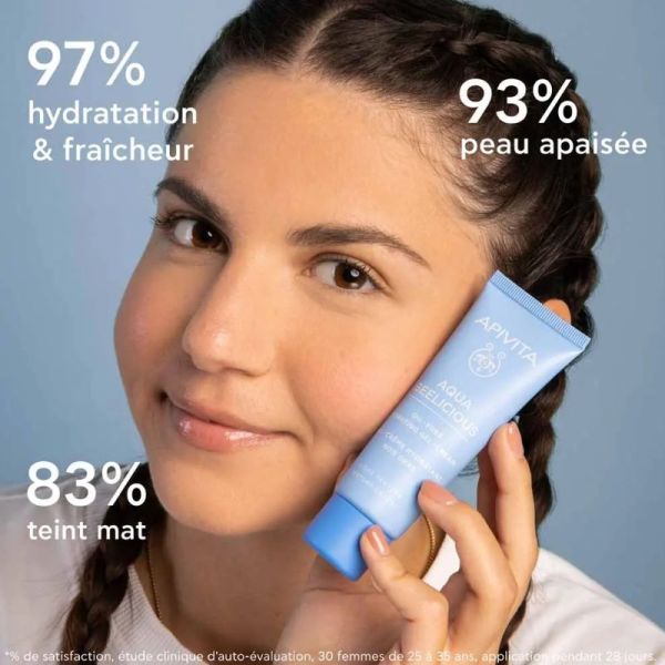 Apivita Aqua Beelicious gel crème hydratant texture légère 40ml
