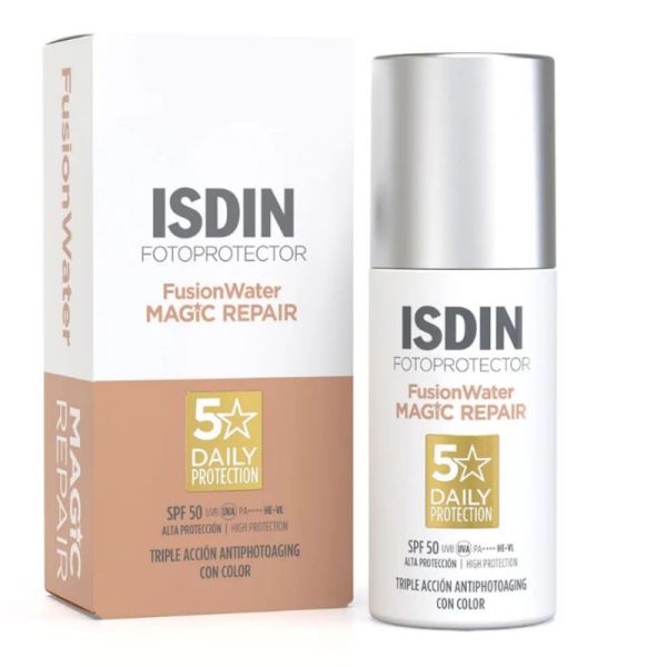 Isdin Age Repair crème solaire visage teintée Fusion Water Magic Repair SPF50 50ml