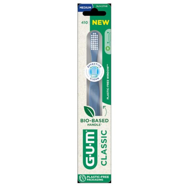 Gum Classic brosse à dents bio-sourcée 410 coloris aléatoire medium