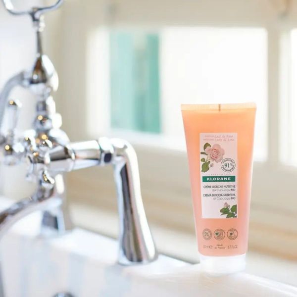 Klorane Lait de Rose Bio crème douche nutritive 200ml