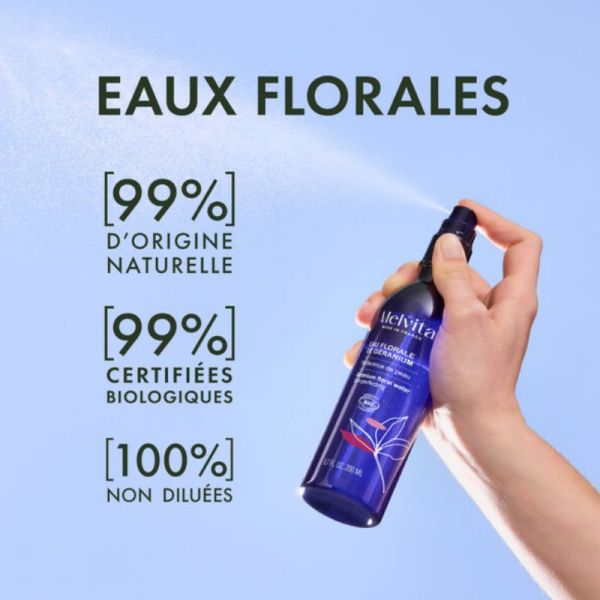 Melvita Eau florale de géranium bio 200ml