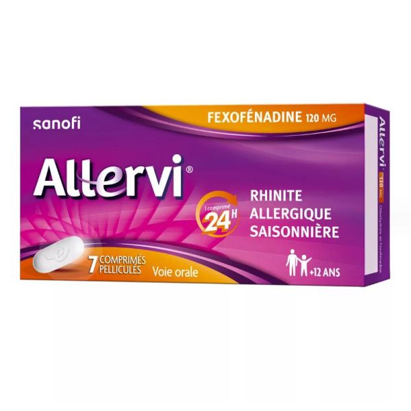 Allervi rhinite allergique 7 comprimés