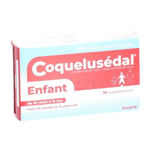 Coquelusedal enfant 10 suppositoires