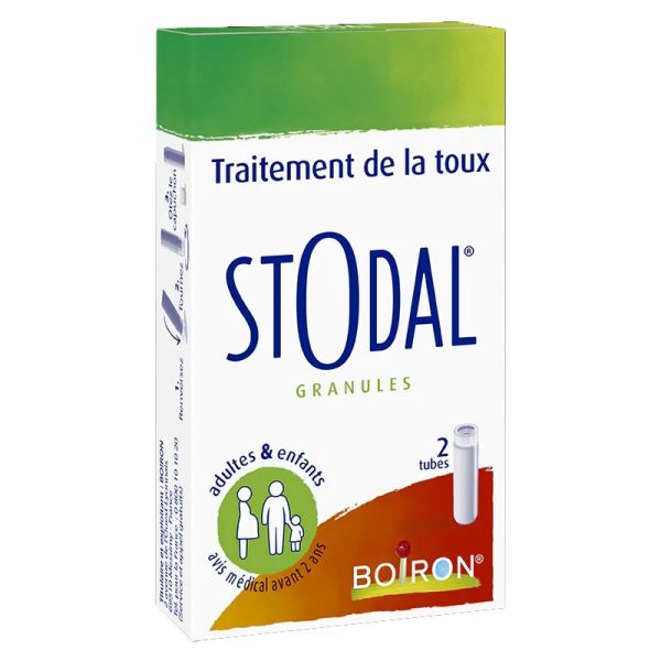 Boiron Stodal traitement de la toux 2 tubes granules
