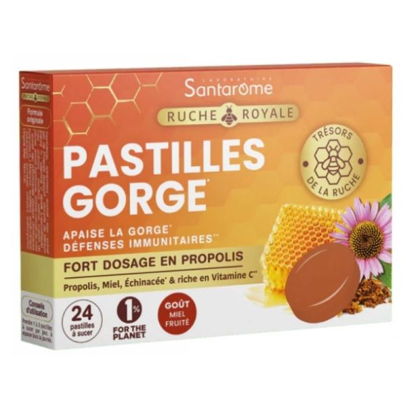 Santarome Ruche Royale Pastilles Gorge 24 Unités