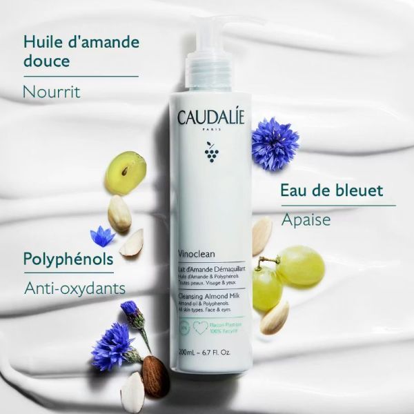 Caudalie Vinoclean lait d'amande démaquillant 200ml