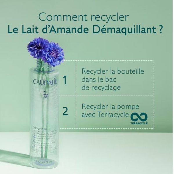 Caudalie Vinoclean lait d'amande démaquillant 200ml