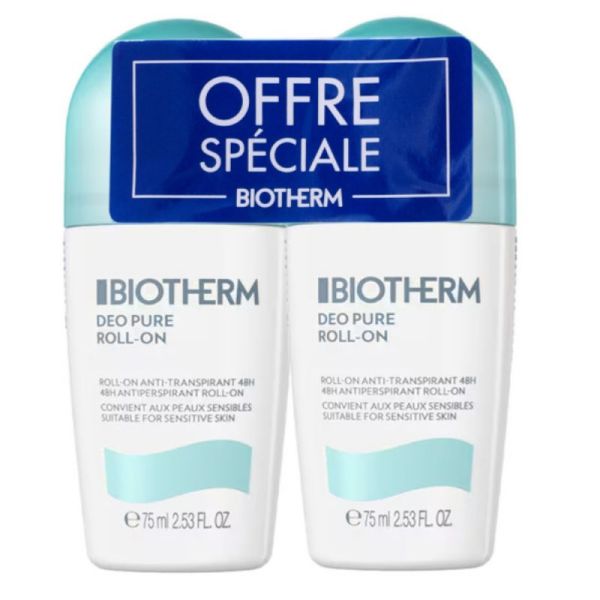 Biotherm Deo Pure roll-on anti-transpirant 2x75ml