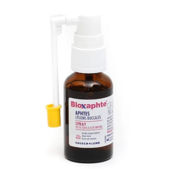 Bausch & Lomb Bloxaphte spray aphtes lésions buccales 20ml