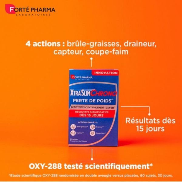 Forté Pharma XtraSlim Chrono perte de poids 60 gélules
