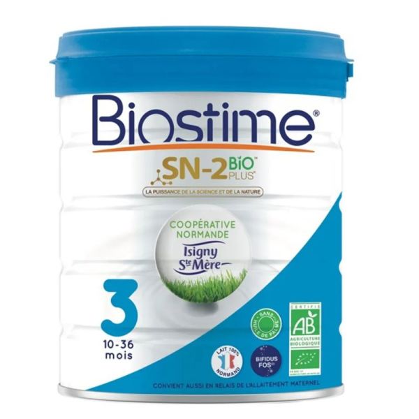 Biostime Lait Infantile 3ème âge 10-36 mois SN-2 bio plus 800g