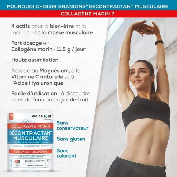 Granions Collagène Marin décontractant musculaire 300g