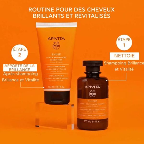 Apivita après-shampoing Shine orange & miel 150ml