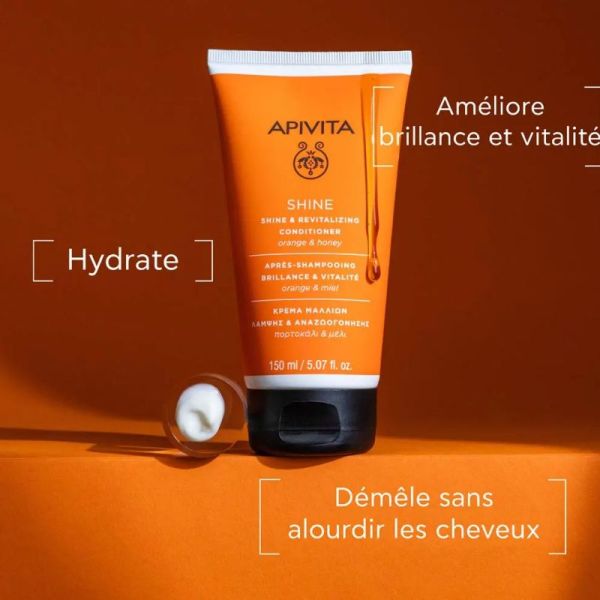 Apivita après-shampoing Shine orange & miel 150ml