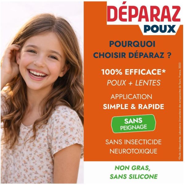 Deparaz poux shampoing traitant 150ml