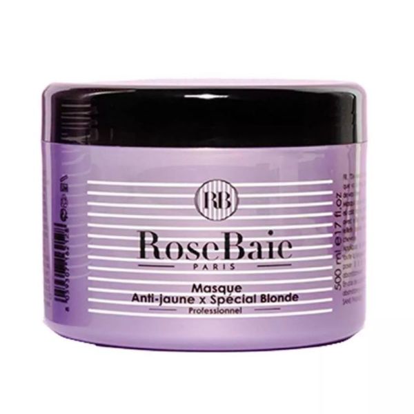RoseBaie Masque Violet anti-reflets pour cheveux blond & blanc 500ml