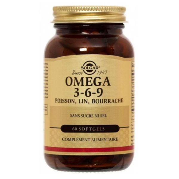 Solgar Poisson, Lin, Bourrache 60 gélules