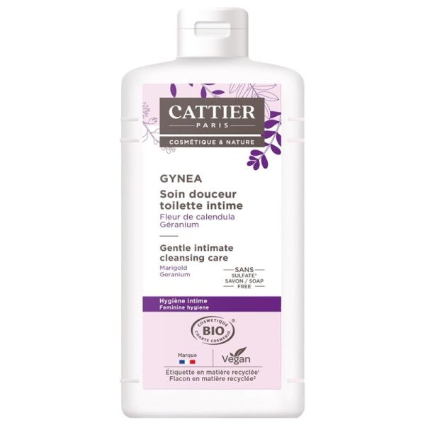 Cattier Gynea Soin Douceur Toilette Intime Bio 500 ml