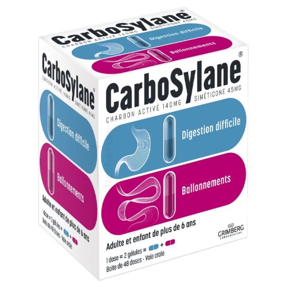 Grimberg Carbosylane Ballonements gélules 48 doses