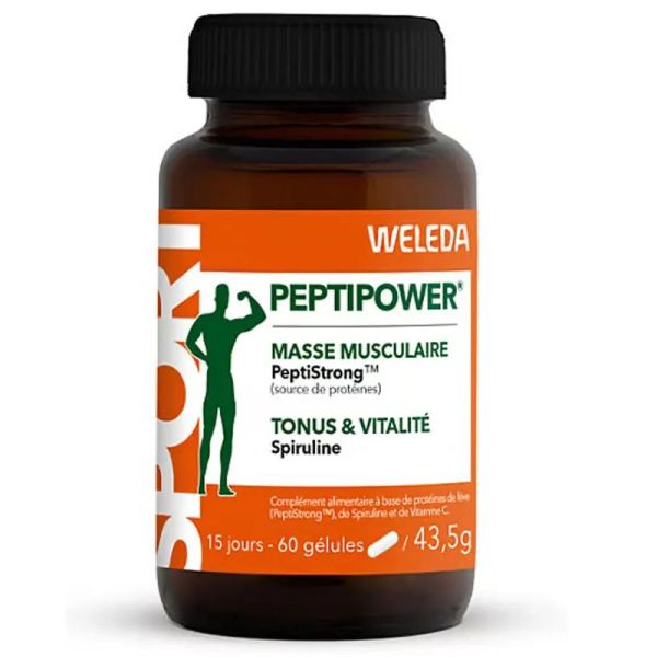 Weleda PeptiPower masse musculaire tonus et vitalité 60 gélules
