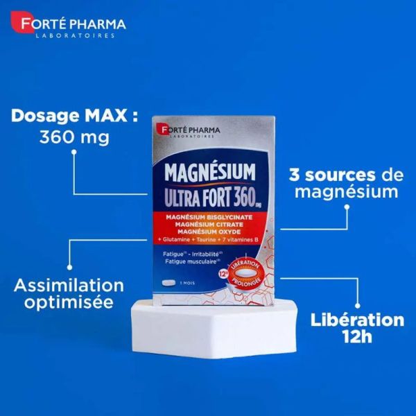 Forté Pharma Magnésium Ultra Fort LP 30 comprimés