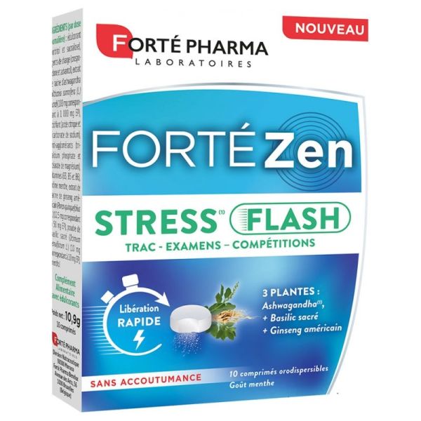 Forté Pharma Forté Zen Stress Flash 10 Comprimés Orodispersibles