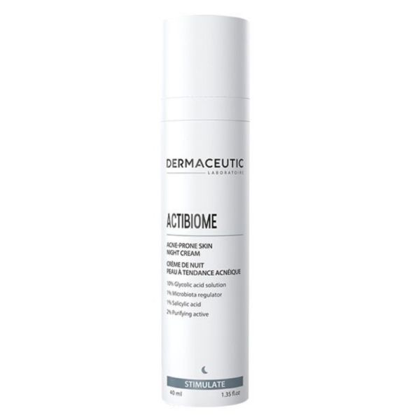Dermaceutic Actibiome crème nuit peau tendance acnéique 40ml