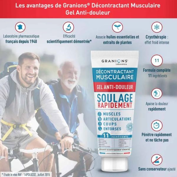 Granions gel décontractant musculaire 100ml