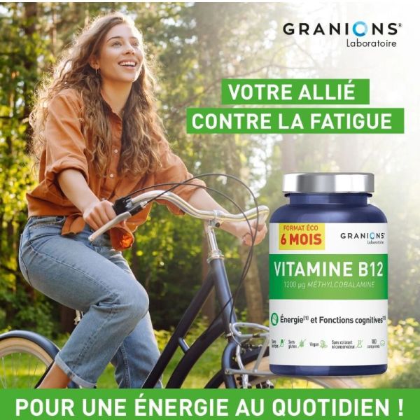 Granions Vitamine B12 format Eco 6 mois 180 comprimés