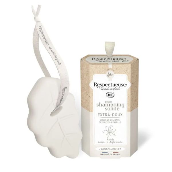 Respectueuse Shampooing Solide Extra-Doux Bio A l'Amande 75g