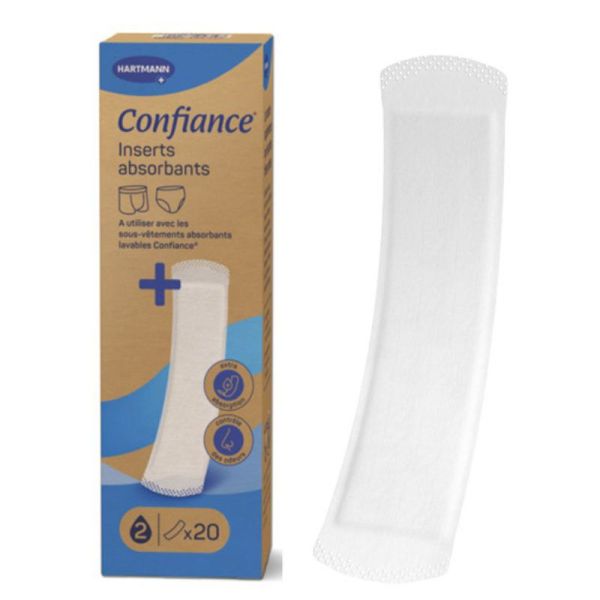 Hartmann Confiance Inserts absorbants 2 gouttes 20 serviettes