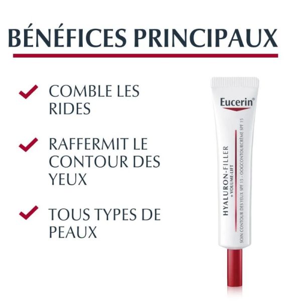 Eucerin Hyaluron-Filler + Volume Lift Contour des yeux SPF15 15ml