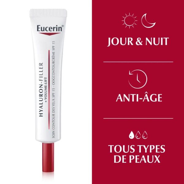 Eucerin Hyaluron-Filler + Volume Lift Contour des yeux SPF15 15ml