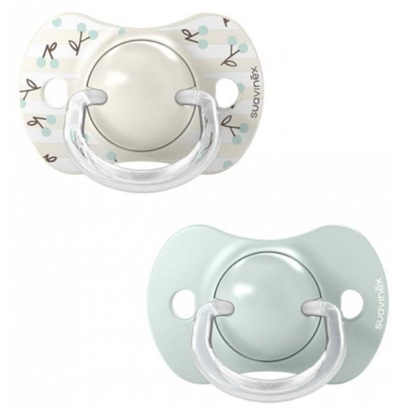 Suavinex Birdies 2 sucettes avec tétines symétriques SX Pro vert  0 à 6 mois