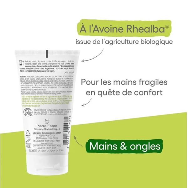 A-Derma crème mains et ongles hydratante bio 50ml