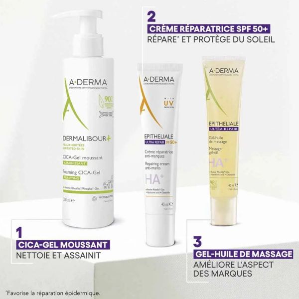 A-Derma Epitheliale AH ultra crème réparatrice SPF50+ 40ml