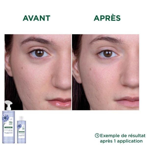 Klorane Bleuet Bio eau micellaire 3-en-1 visage, yeux 100ml