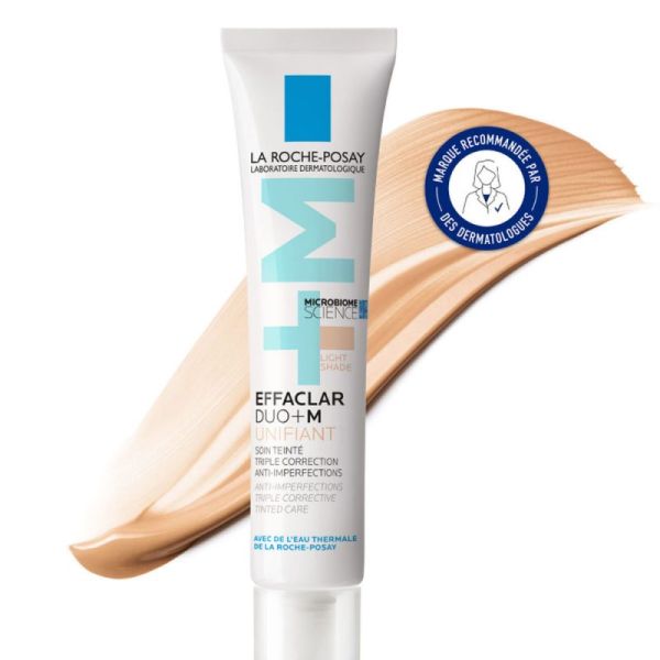 Roche Posay Effaclar Duo +M gel crème anti-imperfections teinte claire 40ml
