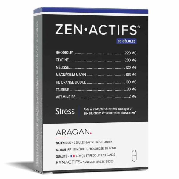 Aragan Synactifs Zen Actifs Stress 30 Gélules