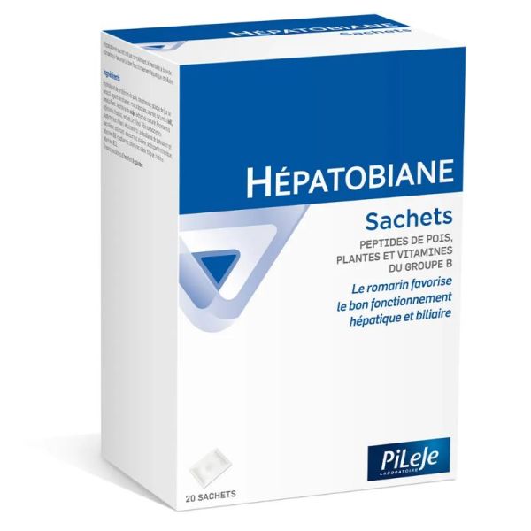 Pileje Hepatobiane Peptides de pois, plantes et vitamines B 20 sachets